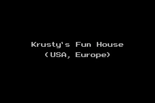 Krusty's Fun House (USA, Europe)