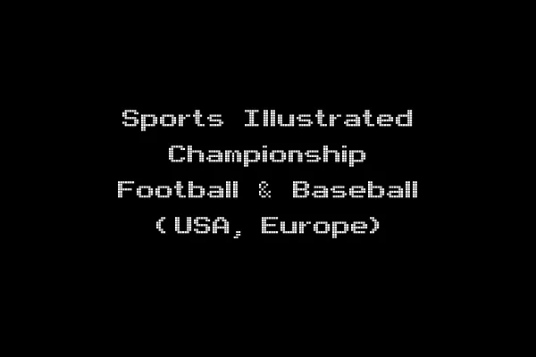Sports Illustrated Championship Football & Baseball (USA, Europe)