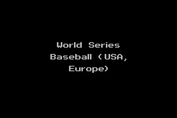 World Series Baseball (USA, Europe)