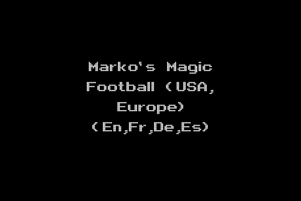 Marko's Magic Football (USA, Europe) (En,Fr,De,Es)