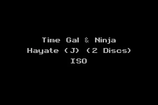 Time Gal & Ninja Hayate (J) (2 Discs) ISO