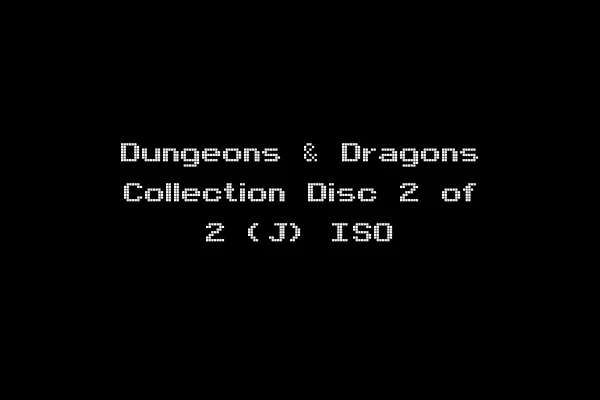 Dungeons & Dragons Collection Disc 2 of 2 (J) ISO