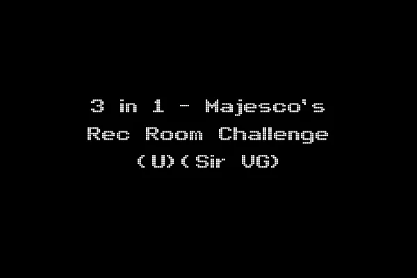 3 in 1 - Majesco's Rec Room Challenge (U)(Sir VG)