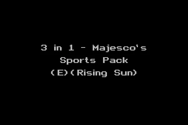 3 in 1 - Majesco's Sports Pack (E)(Rising Sun)