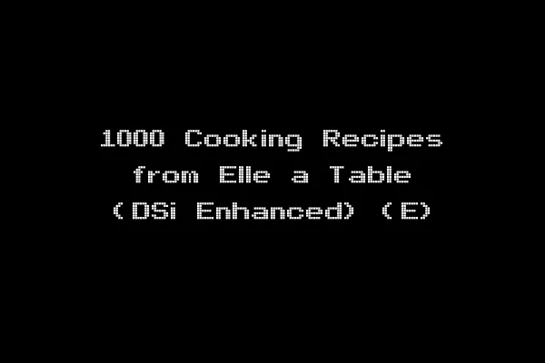 1000 Cooking Recipes from Elle a Table (DSi Enhanced) (E)