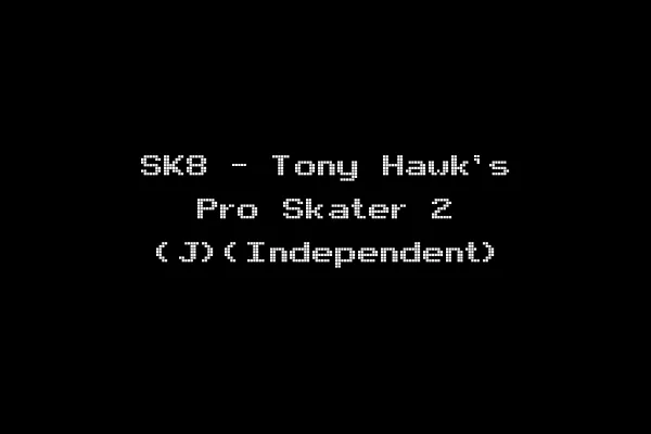 SK8 - Tony Hawk's Pro Skater 2 (J)(Independent)