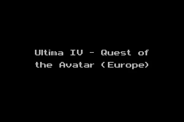 Ultima IV - Quest of the Avatar (Europe)