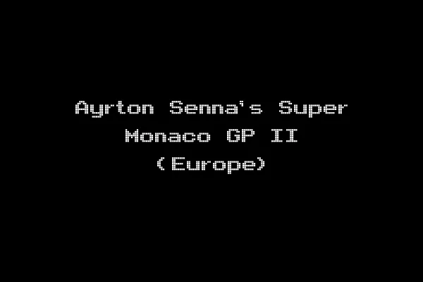 Ayrton Senna's Super Monaco GP II (Europe)