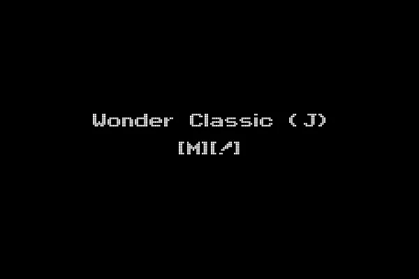 Wonder Classic (J) [M][!]