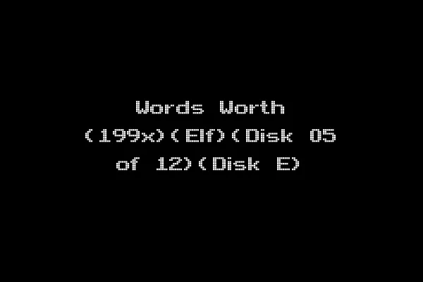Words Worth (199x)(Elf)(Disk 05 of 12)(Disk E)
