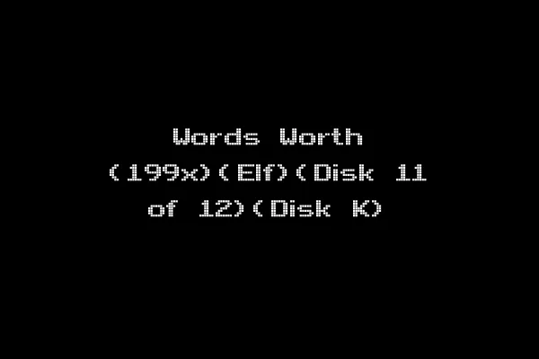 Words Worth (199x)(Elf)(Disk 11 of 12)(Disk K)