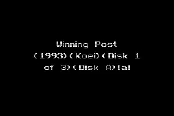 Winning Post (1993)(Koei)(Disk 1 of 3)(Disk A)[a]