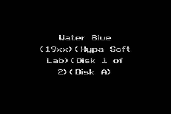 Water Blue (19xx)(Hypa Soft Lab)(Disk 1 of 2)(Disk A)