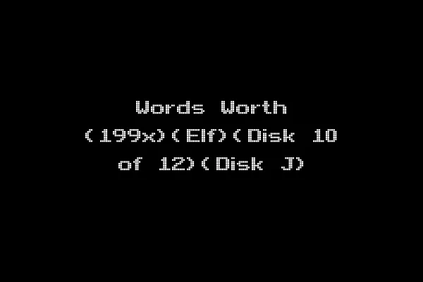 Words Worth (199x)(Elf)(Disk 10 of 12)(Disk J)