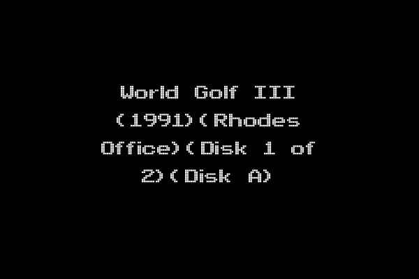 World Golf III (1991)(Rhodes Office)(Disk 1 of 2)(Disk A)