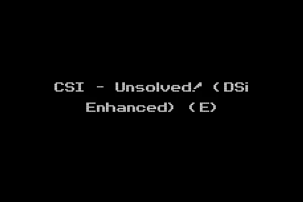 CSI - Unsolved! (DSi Enhanced) (E)