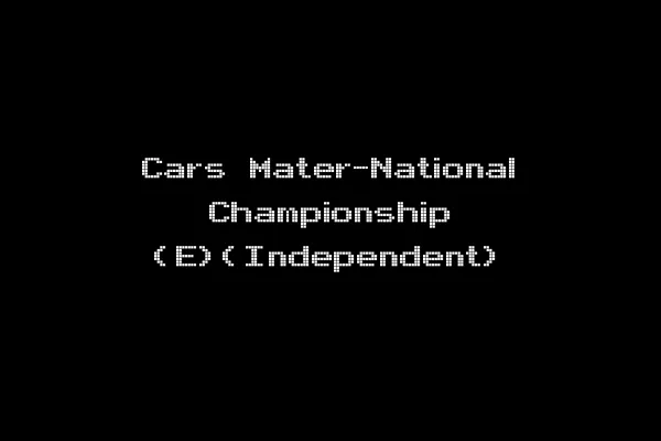 Cars Mater-National Championship (E)(Independent)