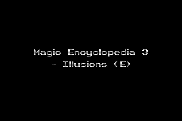 Magic Encyclopedia 3 - Illusions (E)