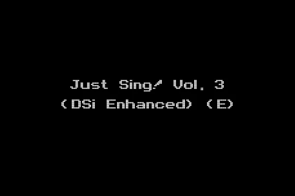 Just Sing! Vol. 3 (DSi Enhanced) (E)
