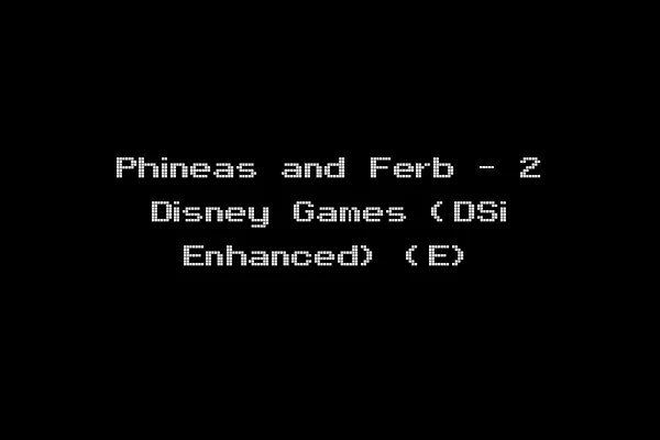 Phineas and Ferb - 2 Disney Games (DSi Enhanced) (E)
