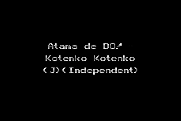 Atama de DO! - Kotenko Kotenko (J)(Independent)