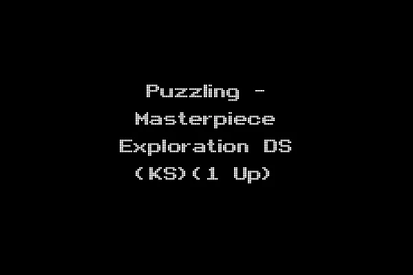 Puzzling - Masterpiece Exploration DS (KS)(1 Up)
