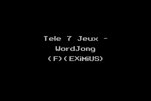 Tele 7 Jeux - WordJong (F)(EXiMiUS)