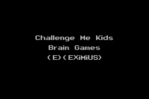 Challenge Me Kids Brain Games (E)(EXiMiUS)