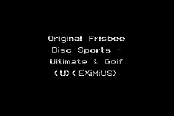 Original Frisbee Disc Sports - Ultimate & Golf (U)(EXiMiUS)