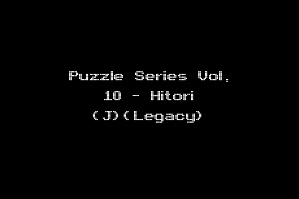 Puzzle Series Vol. 10 - Hitori (J)(Legacy)