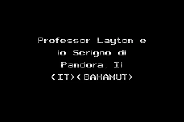 Professor Layton e lo Scrigno di Pandora, Il (IT)(BAHAMUT)