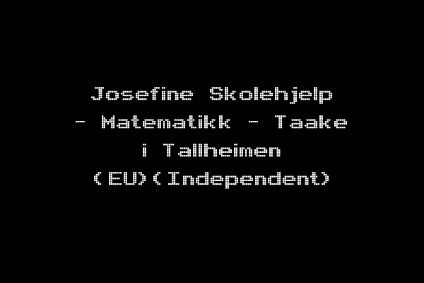 Josefine Skolehjelp - Matematikk - Taake i Tallheimen (EU)(Independent)