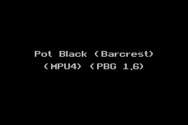 Pot Black (Barcrest) (MPU4) (PBG 1.6)