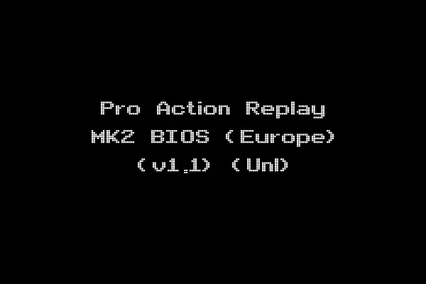 Pro Action Replay MK2 BIOS (Europe) (v1.1) (Unl)