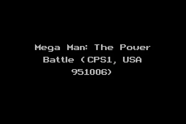 Mega Man: The Power Battle (CPS1, USA 951006)