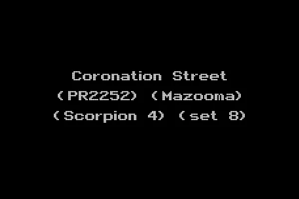 Coronation Street (PR2252) (Mazooma) (Scorpion 4) (set 8)