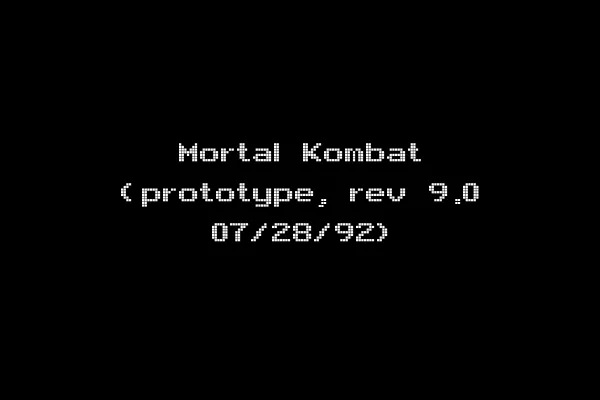 Mortal Kombat (prototype, rev 9.0 07/28/92)
