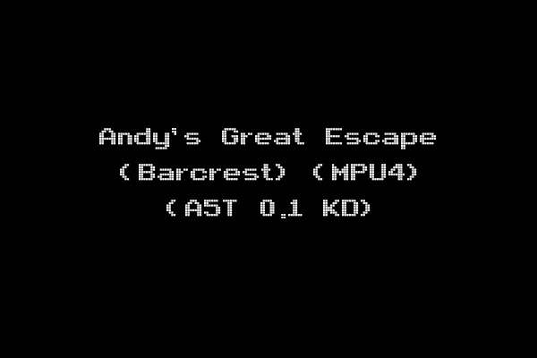 Andy's Great Escape (Barcrest) (MPU4) (A5T 0.1 KD)