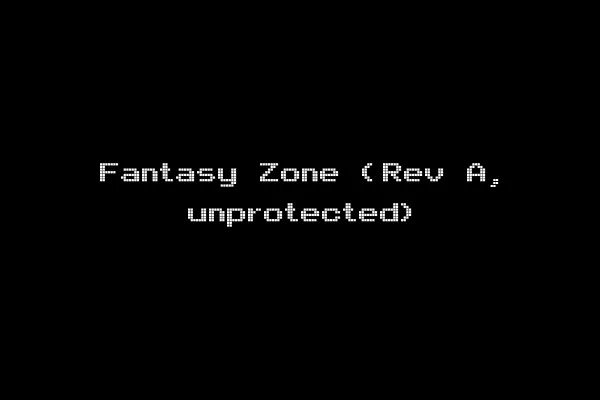 Fantasy Zone (Rev A, unprotected)