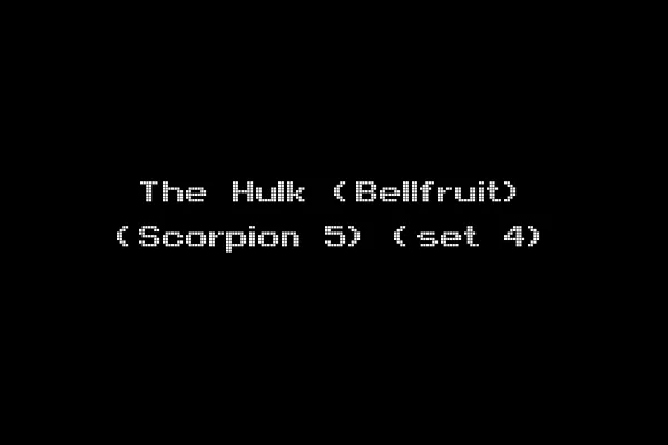 The Hulk (Bellfruit) (Scorpion 5) (set 4)