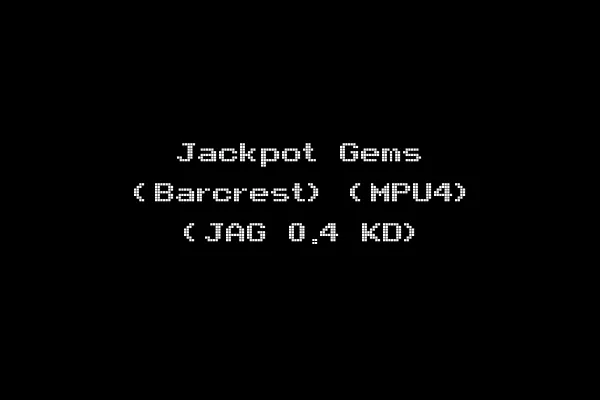 Jackpot Gems (Barcrest) (MPU4) (JAG 0.4 KD)