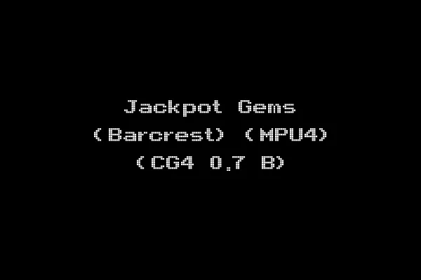 Jackpot Gems (Barcrest) (MPU4) (CG4 0.7 B)