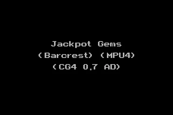 Jackpot Gems (Barcrest) (MPU4) (CG4 0.7 AD)