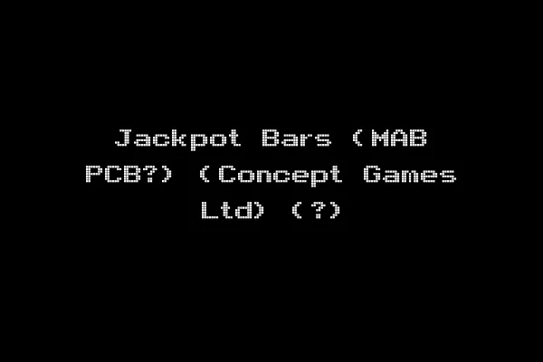 Jackpot Bars (MAB PCB?) (Concept Games Ltd) (?)