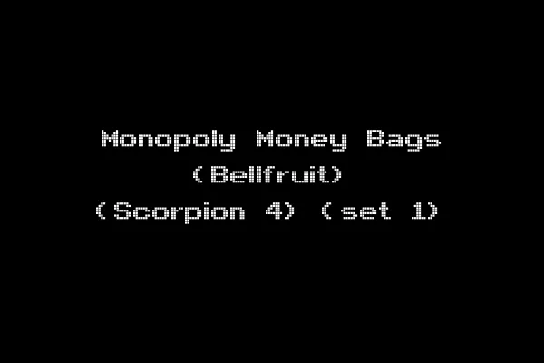 Monopoly Money Bags (Bellfruit) (Scorpion 4) (set 1)