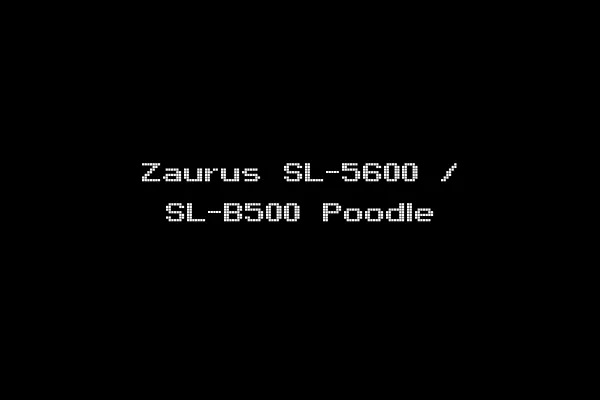 Zaurus SL-5600 / SL-B500 Poodle