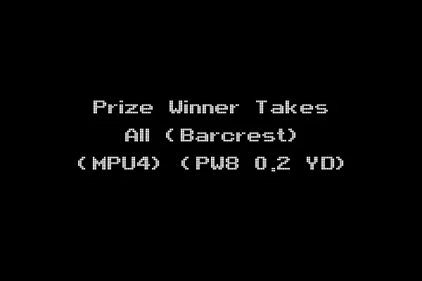 Prize Winner Takes All (Barcrest) (MPU4) (PW8 0.2 YD)
