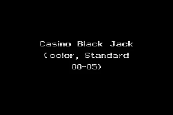 Casino Black Jack (color, Standard 00-05)
