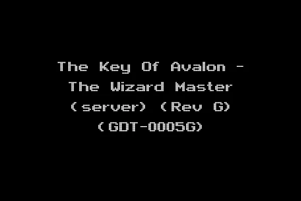 The Key Of Avalon - The Wizard Master (server) (Rev G) (GDT-0005G)
