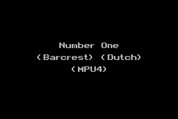 Number One (Barcrest) (Dutch) (MPU4)